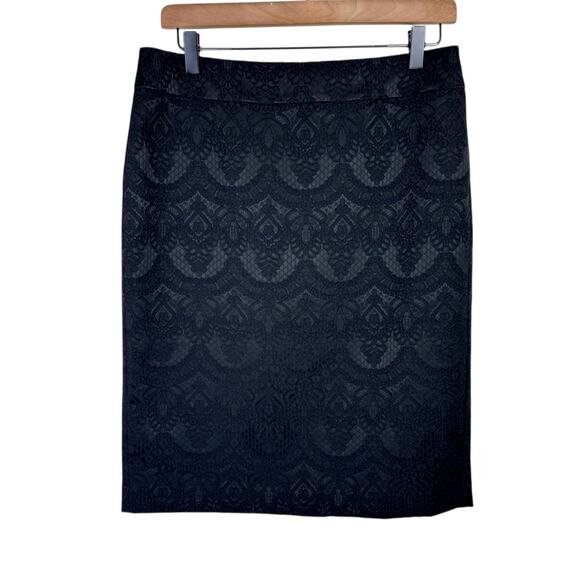 Ann Taylor Dresses & Skirts - Ann Taylor NWT Black Textured Lace Illusion High Waist Career Pencil Skirt